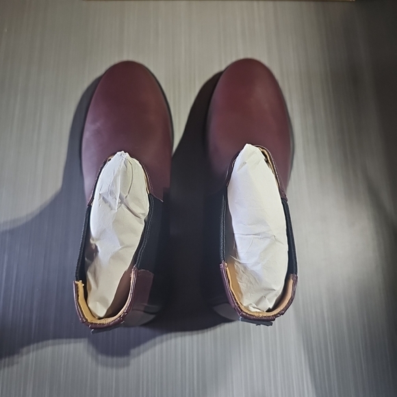 Camper Iman Ankle Boots Burgundy Leather Unisex Size Men 6.5/Wmn 8.5 EU 36 New - Picture 6 of 12